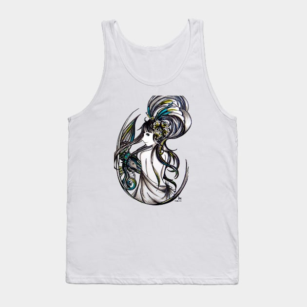 Marine and Shell Tank Top by Hanju